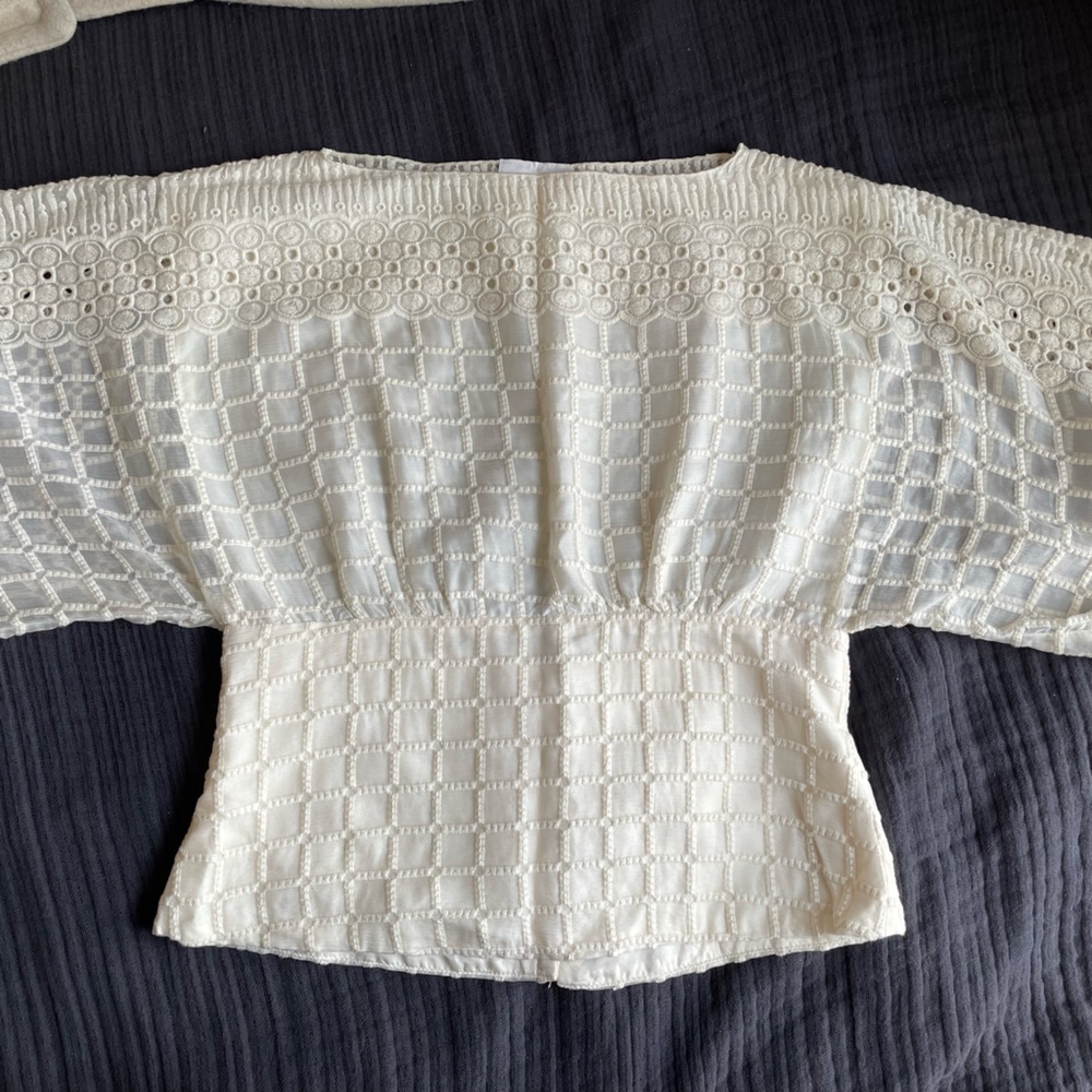 Anna Sui for Anthropologie silk blend blouse